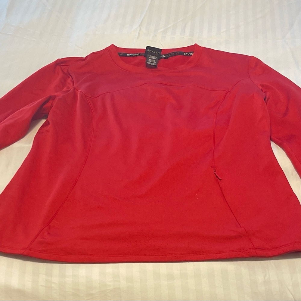 Spyder Active Red Long-Sleeve Performance Tee
